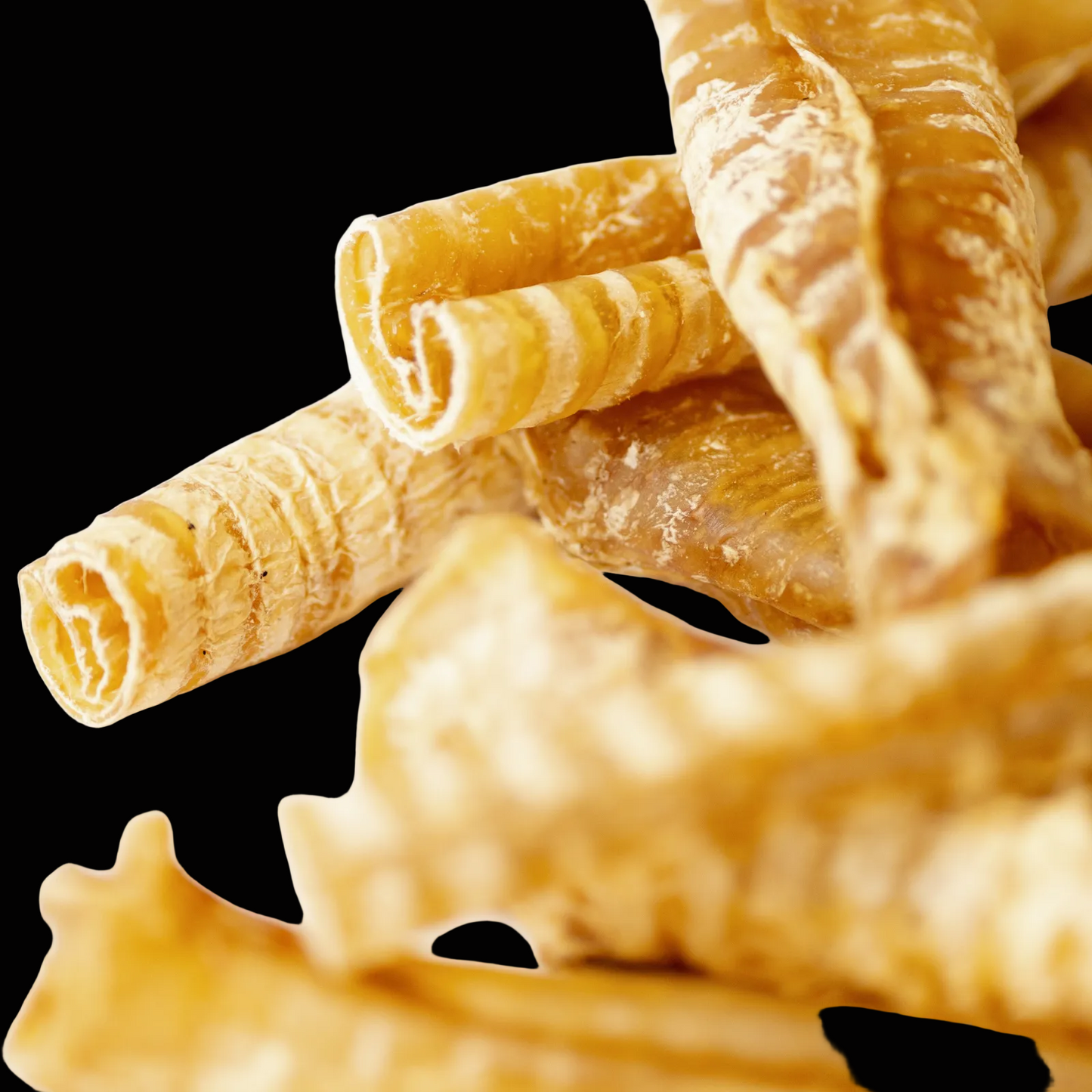 Close up of Beef Trachea dried