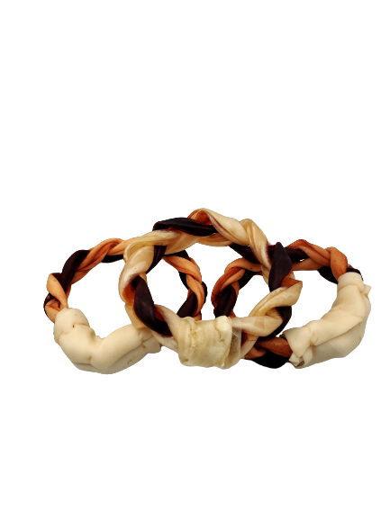 Large Braided Beef Collagen Ring - 6"