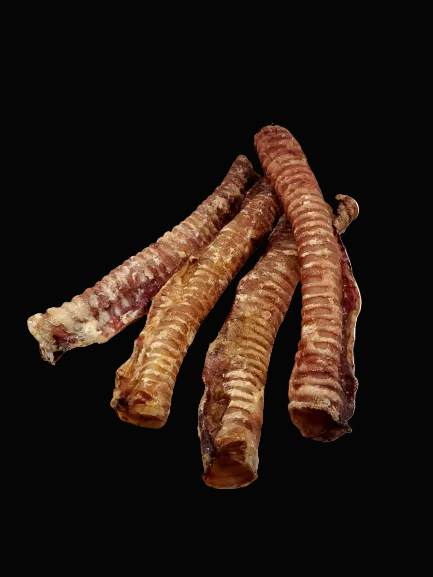 Bunch of dried beef sticks on a white background