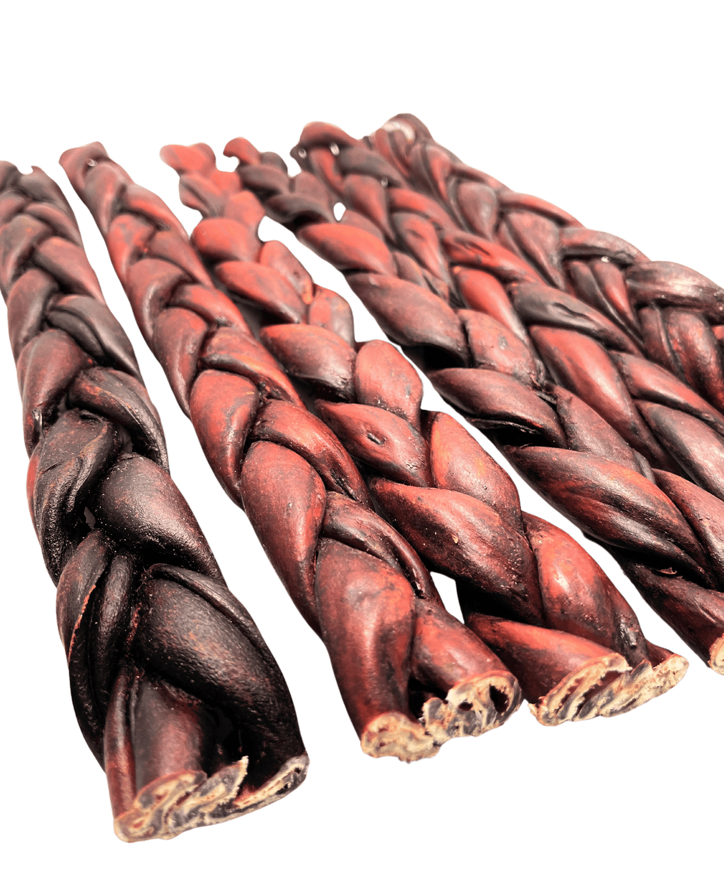Braided Beef Collagen Stick - Brown - Liver Glazed - 12"