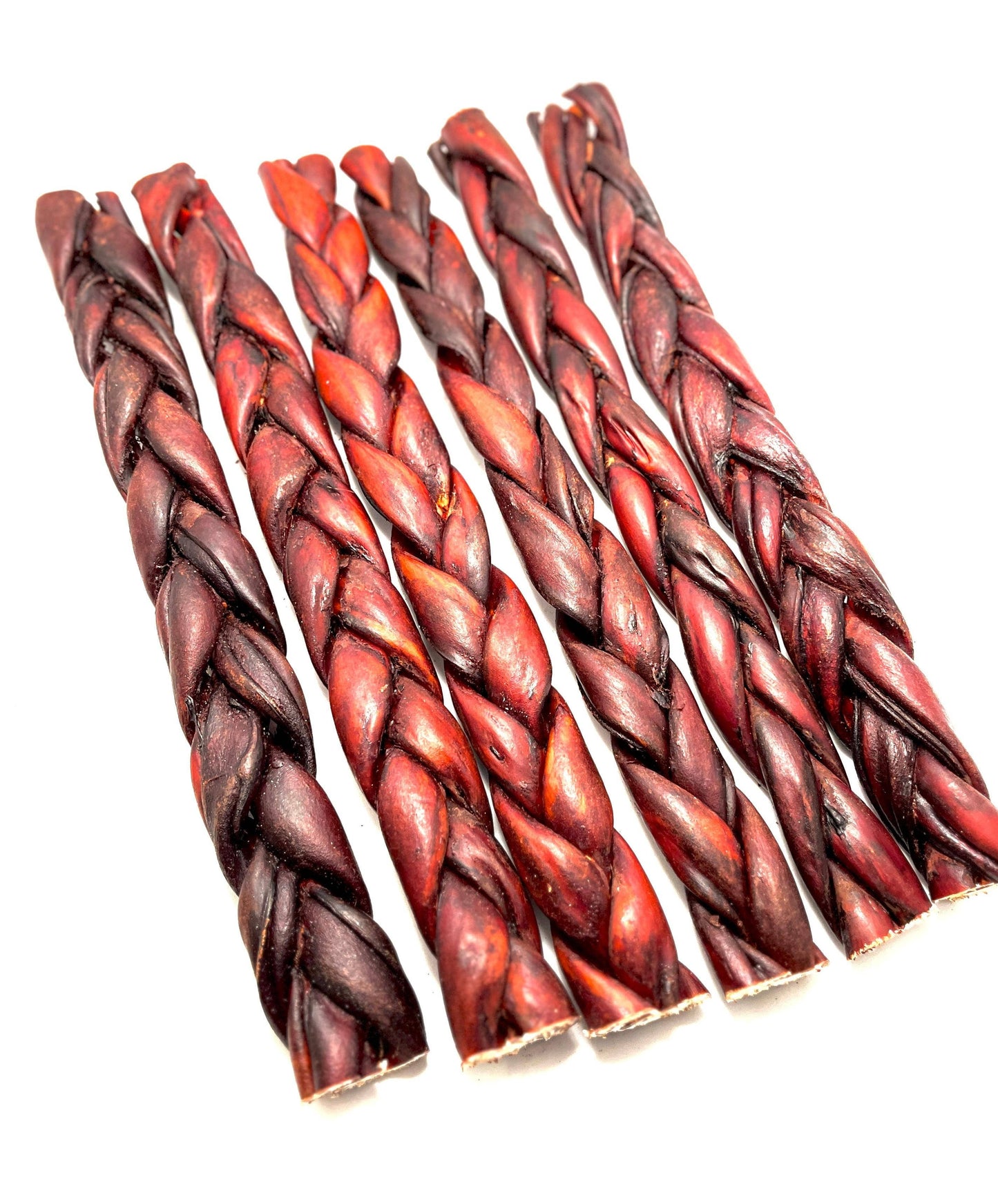 Braided Beef Collagen Stick - Brown - Liver Glazed - 12"
