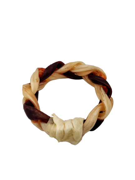 Large Braided Beef Collagen Ring - 6"